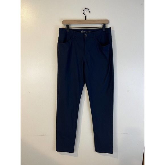 VUORI Men's Meta Tech Performance Pants Size 32 x 32 Navy - Picture 2 of 8
